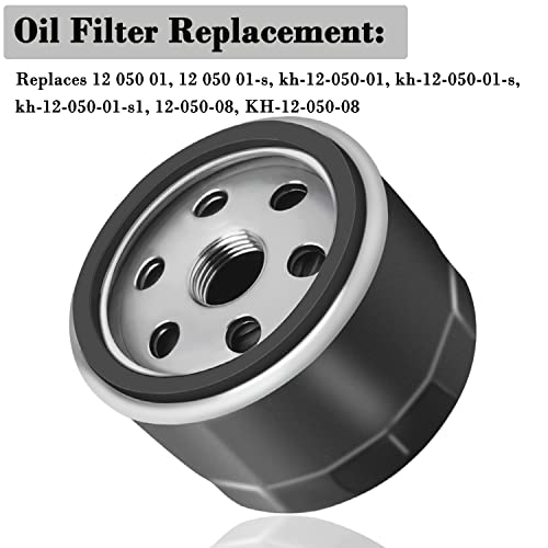 12 050 01-S Oil Filter Replacement for Kohler Engine Lawn Mower Tractor,  Cub Cadet, Craftsman, Troy Bilt, Toro, Gravely, Part No. - 12 050 01-S1, KH-12-050-01, 12-050-08, KH-12-050-08 1 Pack