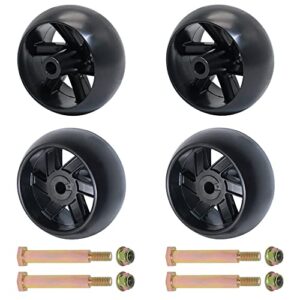 kootans 4 pack mower deck wheels for husqvarna 532174873 589527301, for craftsman mtd ayp 174873 133957 532133957 734-3058, for cub cadet 734-04155, fit for most 42″ 46” 48” 50″ 52” and 54″ decks