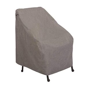 modern leisure 3004 garrison waterproof patio chair cover (27 w x 34 d x 31 h inches), heather grey