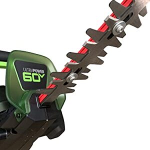 Greenwork Pro 60-Volt Max 26-in Dual Cordless Electric Hedge Trimmer (Bare Tool Only, Battery and Charger Not Included)