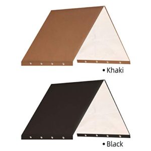 Heavy Duty Swing Set Canopy,Kids Playground Roof Canopy Cover,Wooden Swing Sets Cover For Backyard,Outdoor Replacement Sunshade Cover Black 52“ x 90” Inch,Playest Canopy Replacement 52“ x 90” Inch