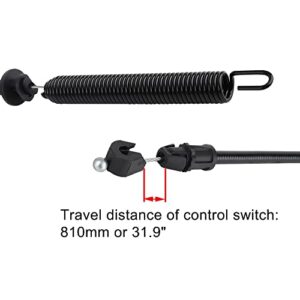 175067 Deck Clutch Cable for Craftsman AYP Poulan Weed Eater Ryobi 169676 532169676 532175067 21547184 Lawn Mower 42" LT1000 LT2000 Riding Lawn Mower(Cable Length: 45", Conduit Length: 32")