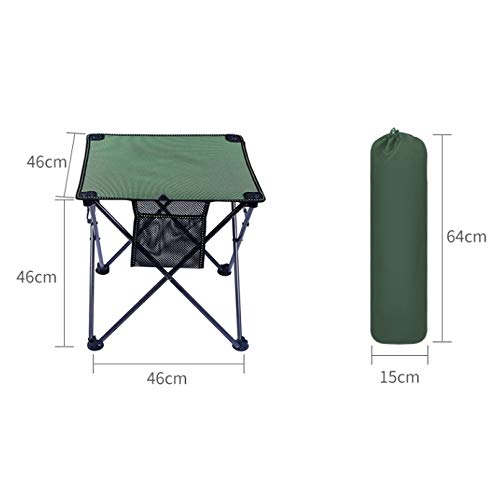 ZHYH Folding Outdoor Desk Portable Light Picnic Table Self-Driving Barbecue Tea Furniture Fishing Green Coffee Camping Table