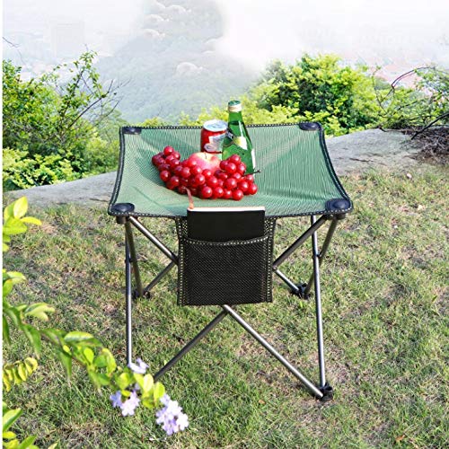 ZHYH Folding Outdoor Desk Portable Light Picnic Table Self-Driving Barbecue Tea Furniture Fishing Green Coffee Camping Table