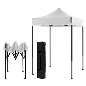 american phoenix canopy tent 5×5 pop up portable tent commercial outdoor beach instant sun shelter (white)