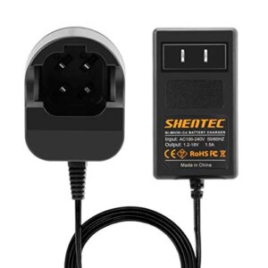 shentec 4.8v and 7.2v ni-mh and ni-cd charger compatible with dremel 755-01 757-01 5000755-01 7700-01 7700-02 7300 pod style battery (not for 757 battery)