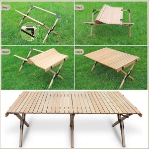 ZHYH Outdoor Table Camping Self-Driving Car Folding Table Camping Barbecue Self Driving Picnic Table