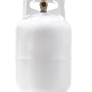 Flame King YSN011 11 Pound Steel Propane Tank Cylinder With Type 1 Overflow Protection Device Valve, Great For Camping, Fire Pits, Heaters, Grills, Overlanding