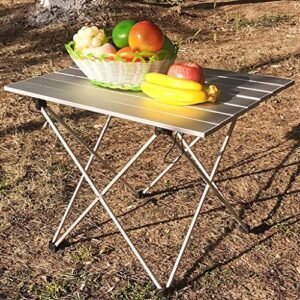 zhyh camp table, portable folding camping table with carry bag for outdoor, fishing & picnic