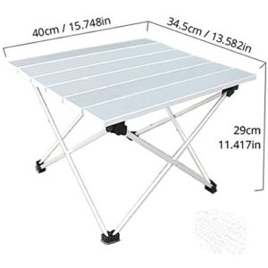 ZHYH Camp Table, Portable Folding Camping Table with Carry Bag for Outdoor, Fishing & Picnic