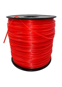 wewr echo string trimmer cross fire line 5-pound commercial square .095-inch-by-1280-ft string trimmer line in spool (0.095, red)