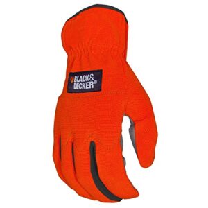 BLACK+DECKER Hedge Trimmer with Easy-Fit All Purpose Glove (BEHT200 & BD505L)