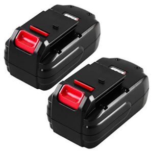 ohyes bat 18 volt pc18b replacement battery compatible with porter cable 18v battery pc18b-2 pcc489n pc18blex 2packs