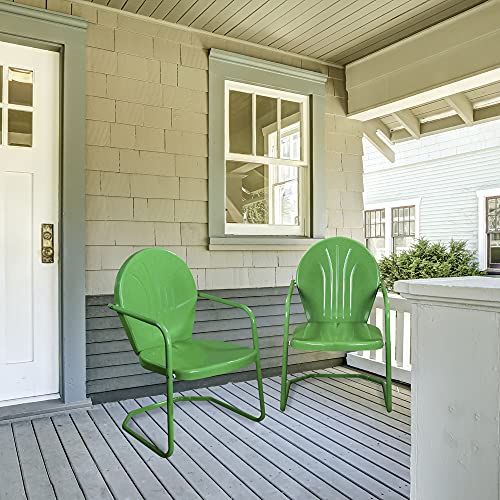 Northlight 34-Inch Outdoor Retro Tulip Armchair, Green