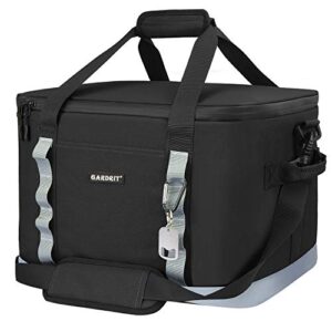 gardrit 16/30/60 can large cooler bag – collapsible insulated lunch box, leakproof cooler bag suitable for camping, picnic& beach (39l)
