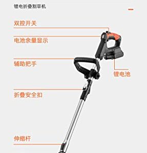 Sung Kim Folding Agricultural Multi-Functional Small Household of Lithium Battery Weeding Trimmer (21VD-Digital Display Type with one Battery)