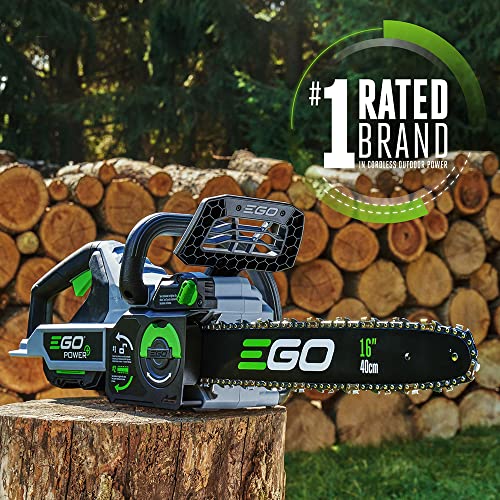EGO Power+ CS1613 Inch 56-Volt Lithium-ion Cordless 4.0Ah Charger Included Chain Saw, 16-in. Chainsaw Kit w/ 4.0 Ah Battery