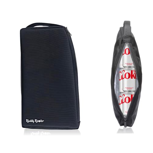 Kaddy Kooler Golf Cooler bag is Custom Designed To Fit 9 cans or two wine bottles for all your beverage storage needs. This Portable Cooler Bag is Lightweight and Insulated to keep your beverages Cold