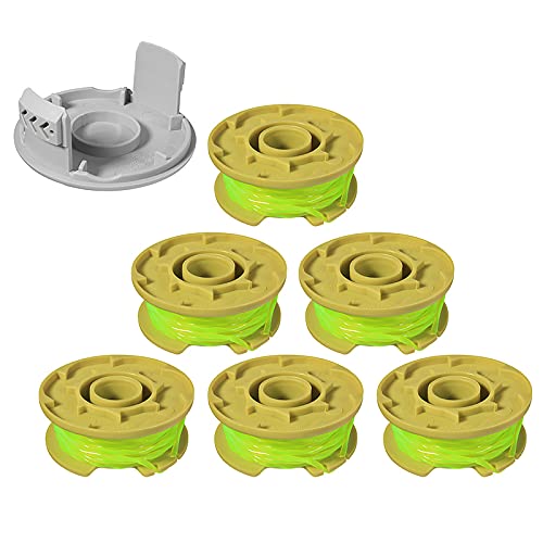 THTEN 11ft 0.080" Replacement Trimmer Spool for Ryobi One Plus AC80RL3 18v 24v and 40v Cordless Trimmers Line Refills Weed Wacker Auto-Feed Twist Single Line Parts