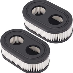 Briggs and Stratton Air Filter 593260 - Lawn Mower Air Cleaner Cartridge Filter for 798452,Series Engine 4247 5432 5432K 09P702 Mower Series Engine Accessories (2PC)