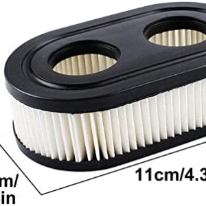 Briggs and Stratton Air Filter 593260 - Lawn Mower Air Cleaner Cartridge Filter for 798452,Series Engine 4247 5432 5432K 09P702 Mower Series Engine Accessories (2PC)