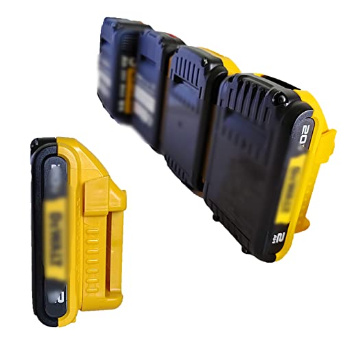 SKCMOX Battery Holders Mount for Dewalt 20V Battery 2pc