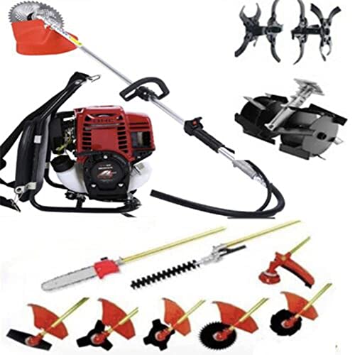 GX35 Backpack 11 in 1 Brush Cutter Weed Eater Lawn Mower Hedge Trimmer Home Yard Tool