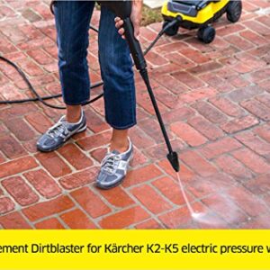 Karcher Rotary Dirtblaster Spray Wand for Electric Power Pressure Washers K2-K5, Black