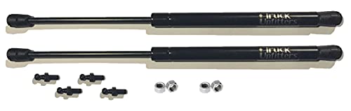 2 Truck Upfitters 12" Gas Props (12.2" ext, 7.5" comp, 40 lbs ea) for are Snugtop Leer Camper Doors & ONLY Aluminum Weatherguard ONLY Toolboxes. Measurement REQ'D! Incl 4 Ball mounts!