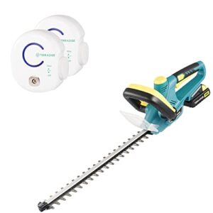 TERRADISE 2-Pack Mini Ozone Generator with 20" Cordless Hedge Trimmer