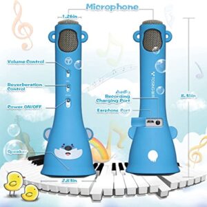 Overstock Wireless Karaoke Microphone Children's Speakers Birthday Gifts for Girls and Boys Popular Pink