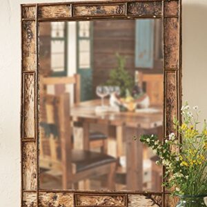 BLACK FOREST DECOR Adirondack Birch Bark Mirror - Small