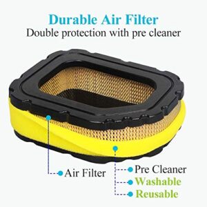 HOODELL Professional 32 083 03-S Air Filter, Durable 32 883 03-S1 Air Filter with Pre Cleaner, Fits Kohler Courage Engine SV710 SV715 SV720 SV730 SV735 SV740 Air Filter