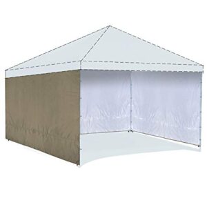 redcamp 10×6.2ft instant canopy sidewall for 10x10ft pop up canopy, 3 pack sunwall, khaki
