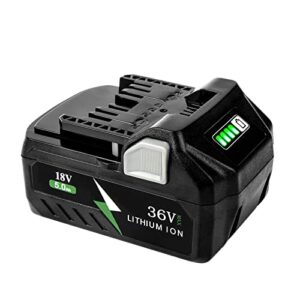 remate 5.0ah replacement for metabo hpt battery, multivolt 36v/18v li-ion battery compatible with metabo 371751m 372121m bsl36a18 bsl36b18 cordless power tools
