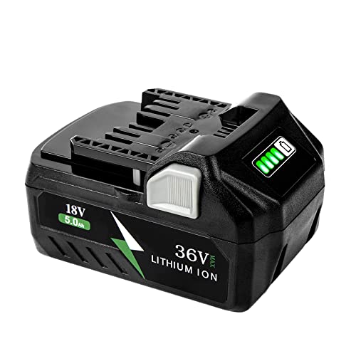 Remate 5.0Ah Replacement for Metabo HPT Battery, MultiVolt 36V/18V Li-Ion Battery Compatible with Metabo 371751M 372121M BSL36A18 BSL36B18 Cordless Power Tools