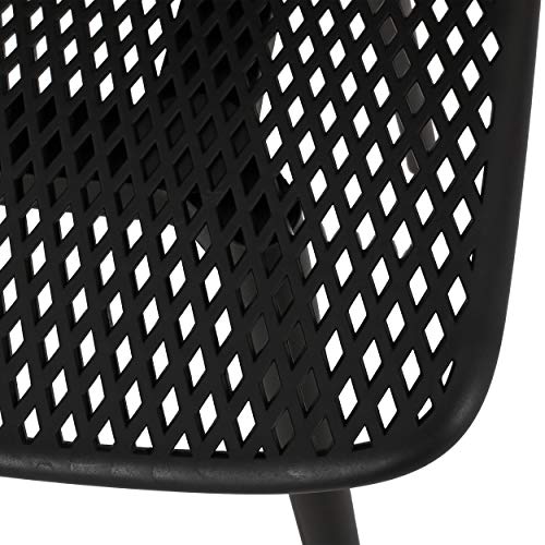 Christopher Knight Home Darleen Outdoor Dining Chair (Set of 2), Black