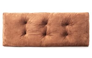jampayang bench cushion, non-slip tufted bench cushions for swing, shoe storage, window seat (36″x14″, coffee)