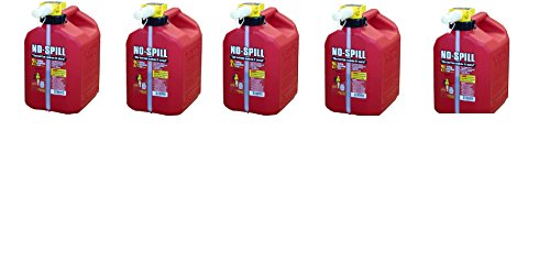 No-Spill 1405 2-1/2-Gallon Poly Gas Can (5;,PACK)