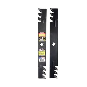 maxpower 561713xb commercial mulching 2-blade set for 42″ poulan/husqvarna/craftsman, replaces 138498, 138971, 138971×431, 532138971, pp24005, black