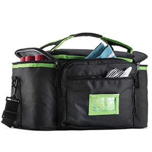 Cooler Lunch Bag Box Insulated by Outdoorwares Large Capacity Durable, to Keep Foods and Drinks in The Right Temperature - Good for Travel, Picnic, Beach Hiking, Camping ETC.(Containers Not Included)