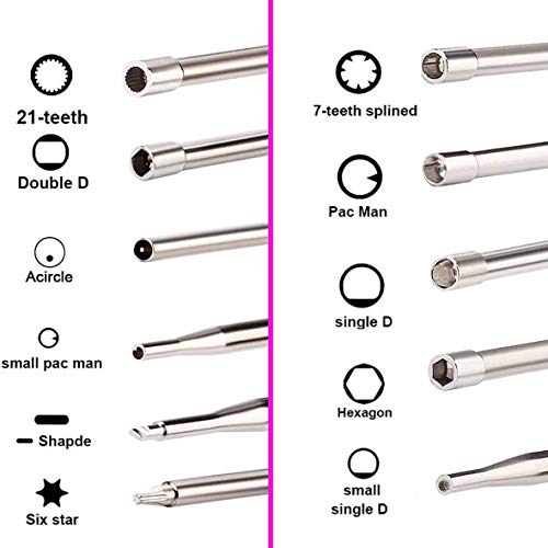 11 Pcs Carburetor Adjustment Tool Screwdriver Kit for Common 2 Cycle Carburator Adjusting Small Engine Carb Tune up Adjusting Tool, Carburetor Adjuster Tool - Carb Tool Kit (band black Tool bag)