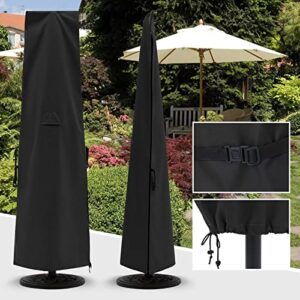 abccanopy patio umbrella cover for 6.5ft to 14ft black