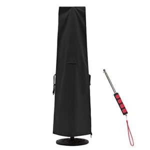 ABCCANOPY Patio Umbrella Cover for 6.5FT to 14FT Black