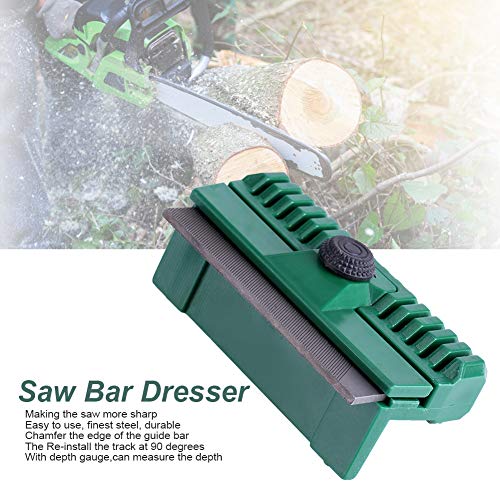 Yosoo 11×6×4cm Universal Chainsaw Bar Rail Dresser Fine Steel Chainsaw Chain Guide Bar Rail Dresser Lawn Garden Tool