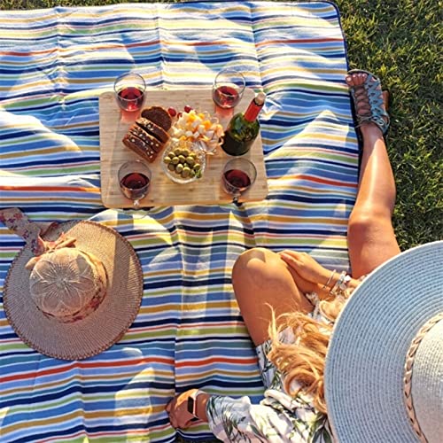 SUNESA Portable Picnic Table Outdoor Foldable Table Folding Picnic Tray Glasses Cups Bottle Rack Cheese Snack Holder Foldable Camping Table