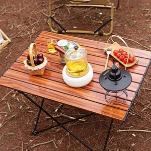 masnlye camping table portable foldable wood grain table for outdoor picnic barbecue tours ultralight folding table dining desk for fish