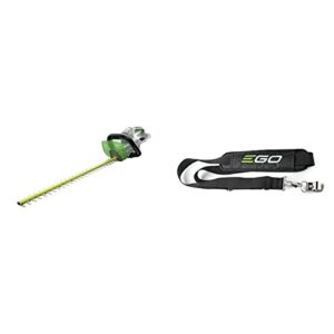 ego power+ ht2400 24-inch 56-volt lithium-ion cordless hedge trimmer – battery and charger not included & ap1500 shoulder strap for ego 56v string trimmer/leaf blower/multi head system