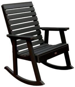 highwood weatherly rocking chair, black