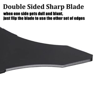 Eapele Brush Cutter Blade Weed Wacker Replacement Blade, Carbide Steel with Adapter Attachment, for 1" (25.4 mm or 20 mm Arbor), Compatible with Husqvarna, Stihl, Oregon, and Hitachi